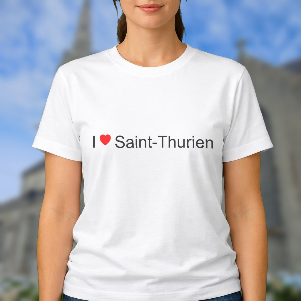 T-shirt I love saint-thurien