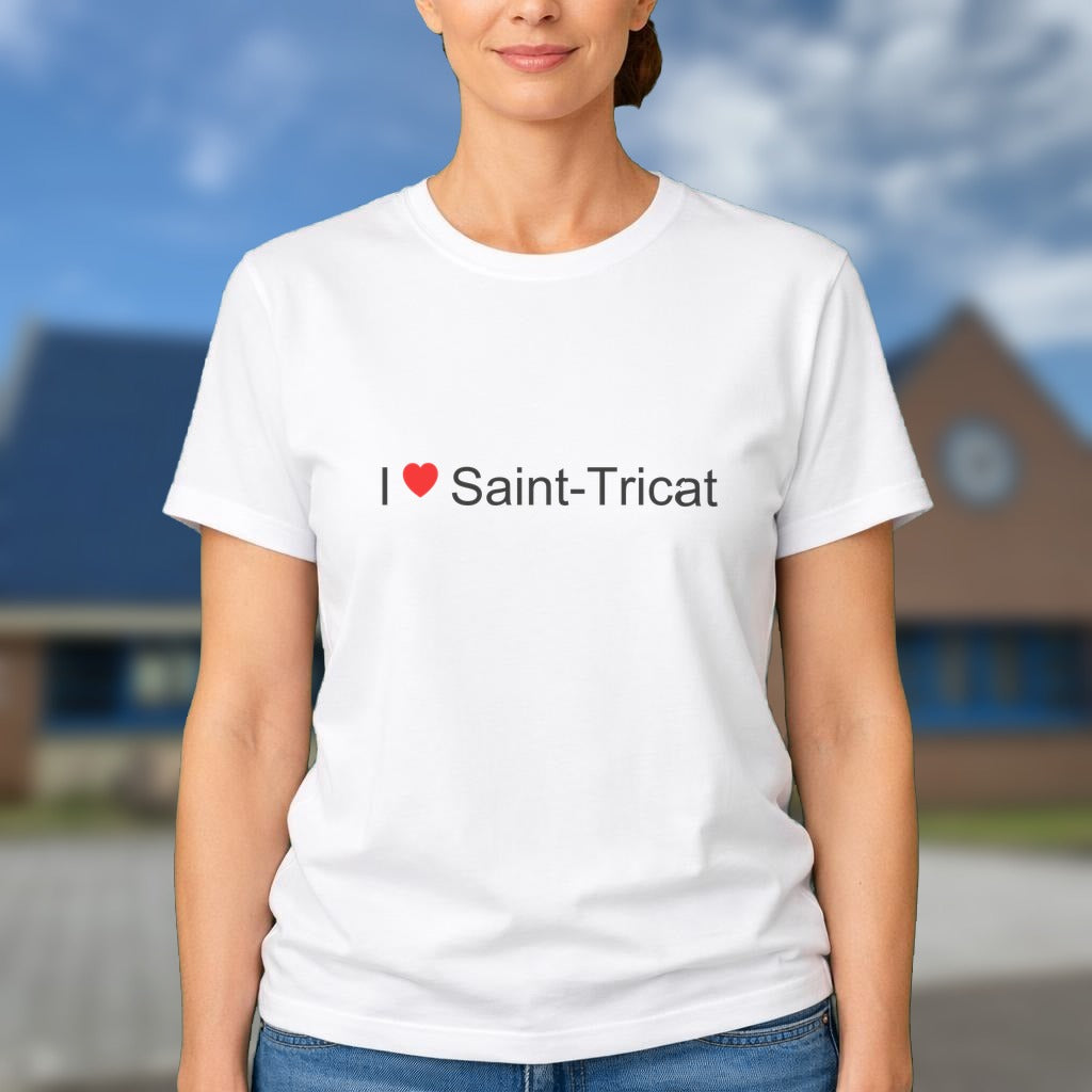 T-shirt I love saint-tricat