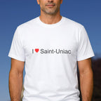 T-shirt I love saint-uniac