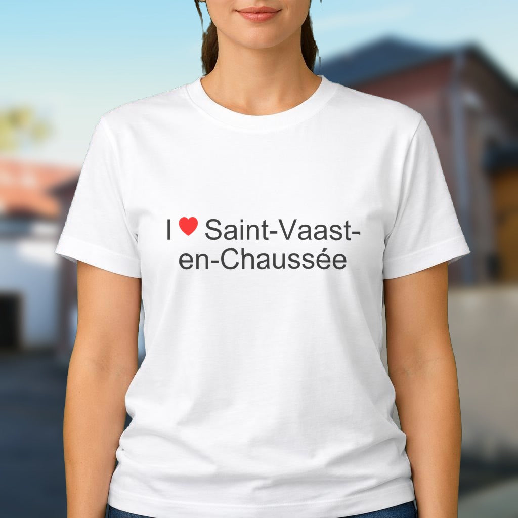 T-shirt I love saint-vaast-en-chaussée