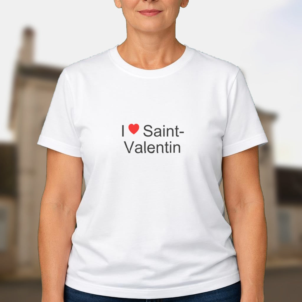 T-shirt I love saint-valentin