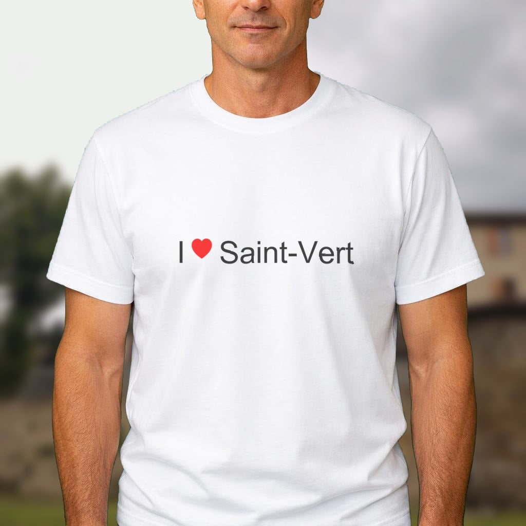 T-shirt I love saint-vert