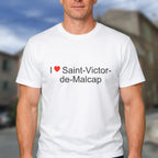 T-shirt I love saint-victor-de-malcap