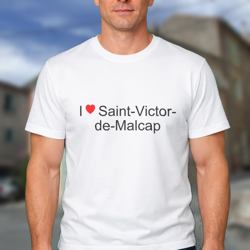 T-shirt I love saint-victor-de-malcap