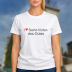 T-shirt I love saint-victor-des-oules