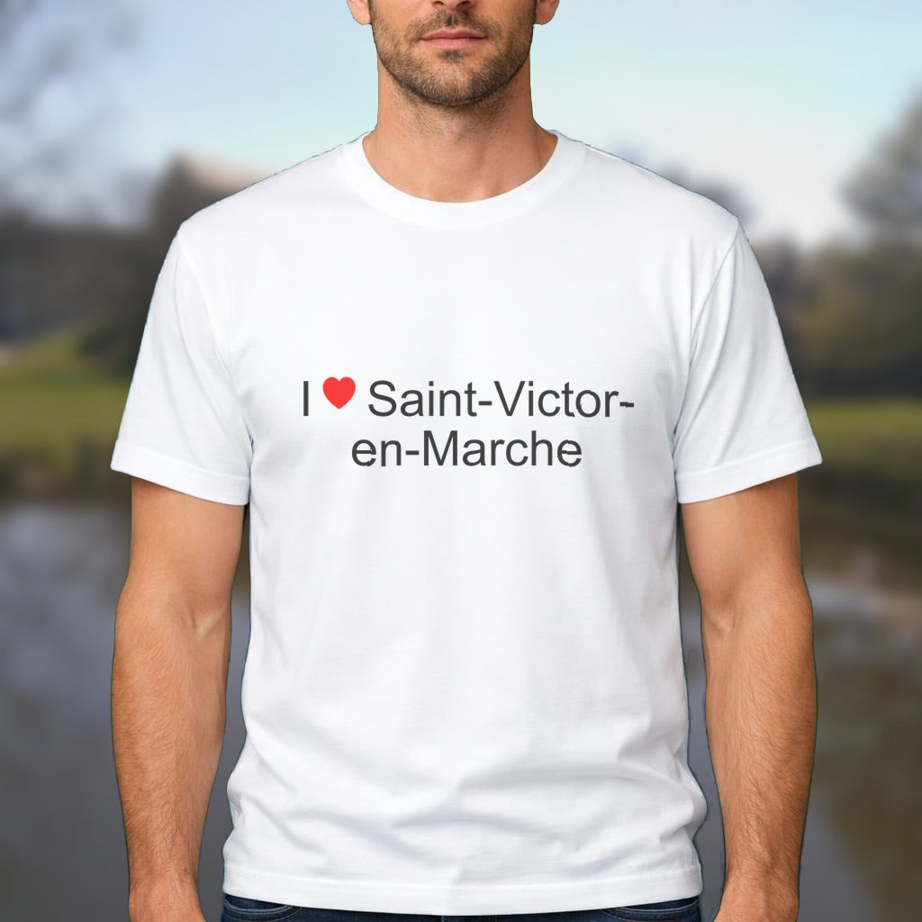 T-shirt I love saint-victor-en-marche