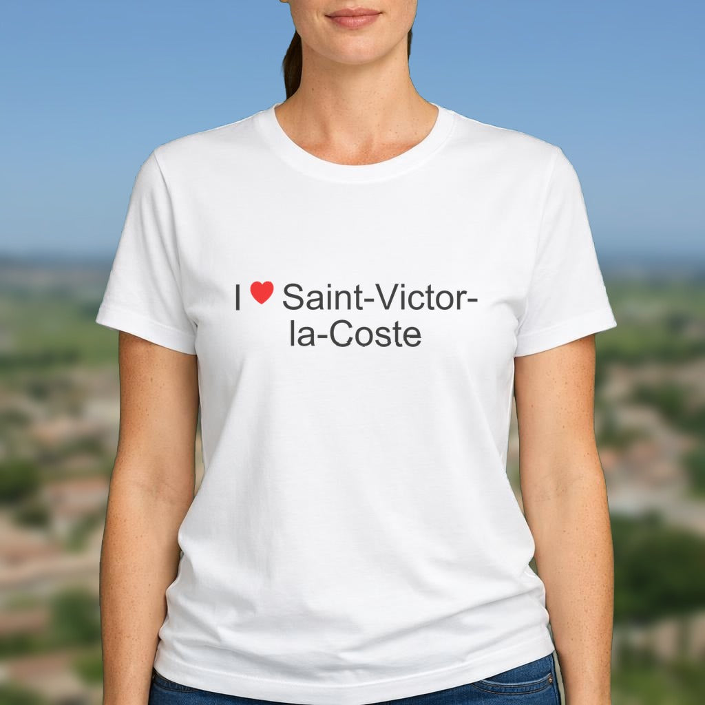 T-shirt I love saint-victor-la-coste