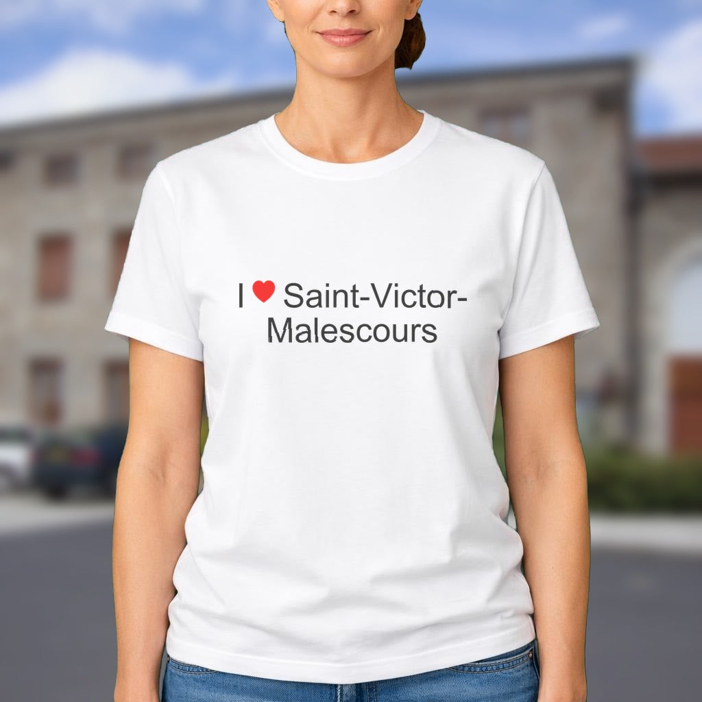 T-shirt I love saint-victor-malescours