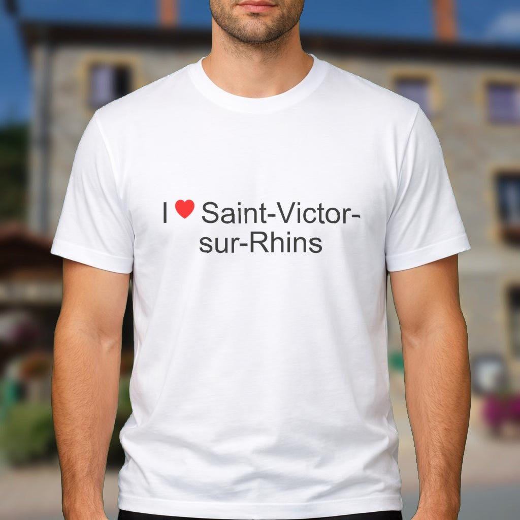 T-shirt I love saint-victor-sur-rhins