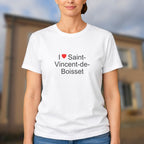 T-shirt I love saint-vincent-de-boisset
