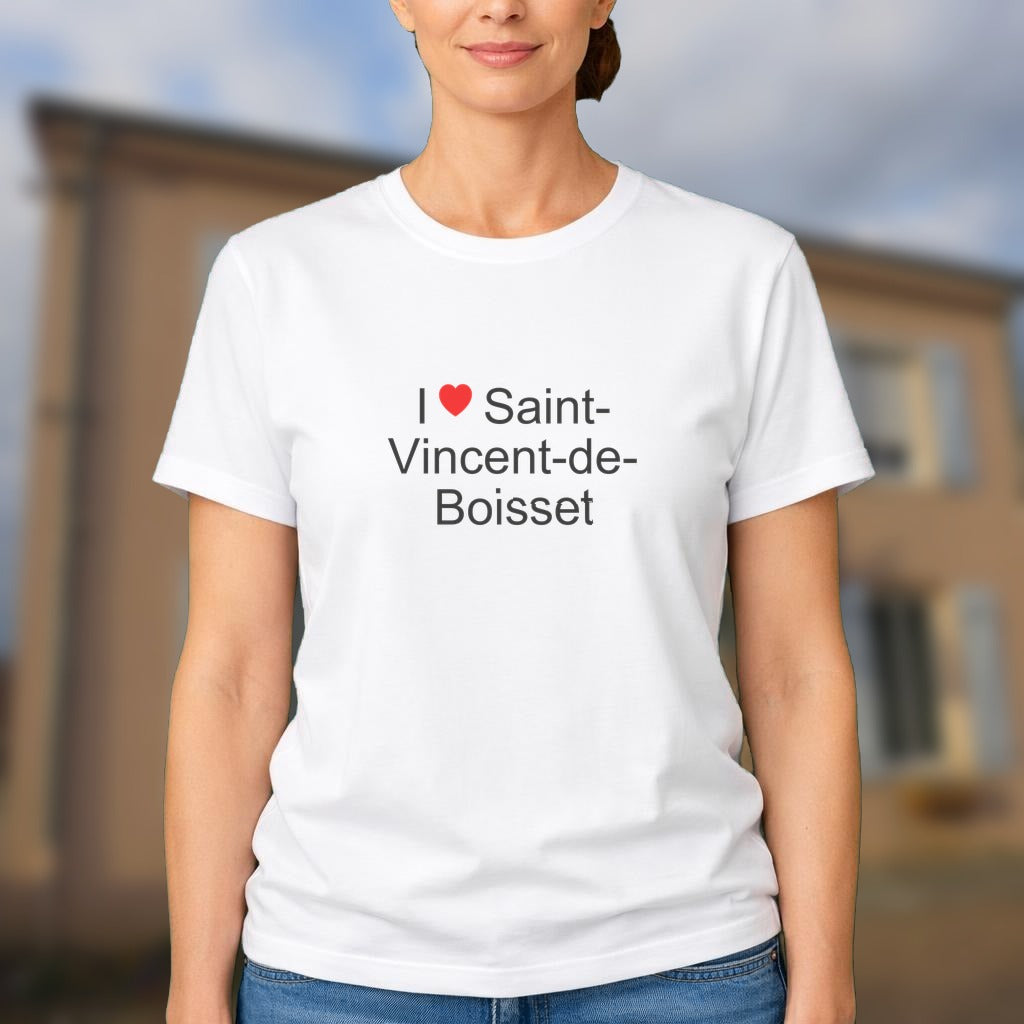 T-shirt I love saint-vincent-de-boisset