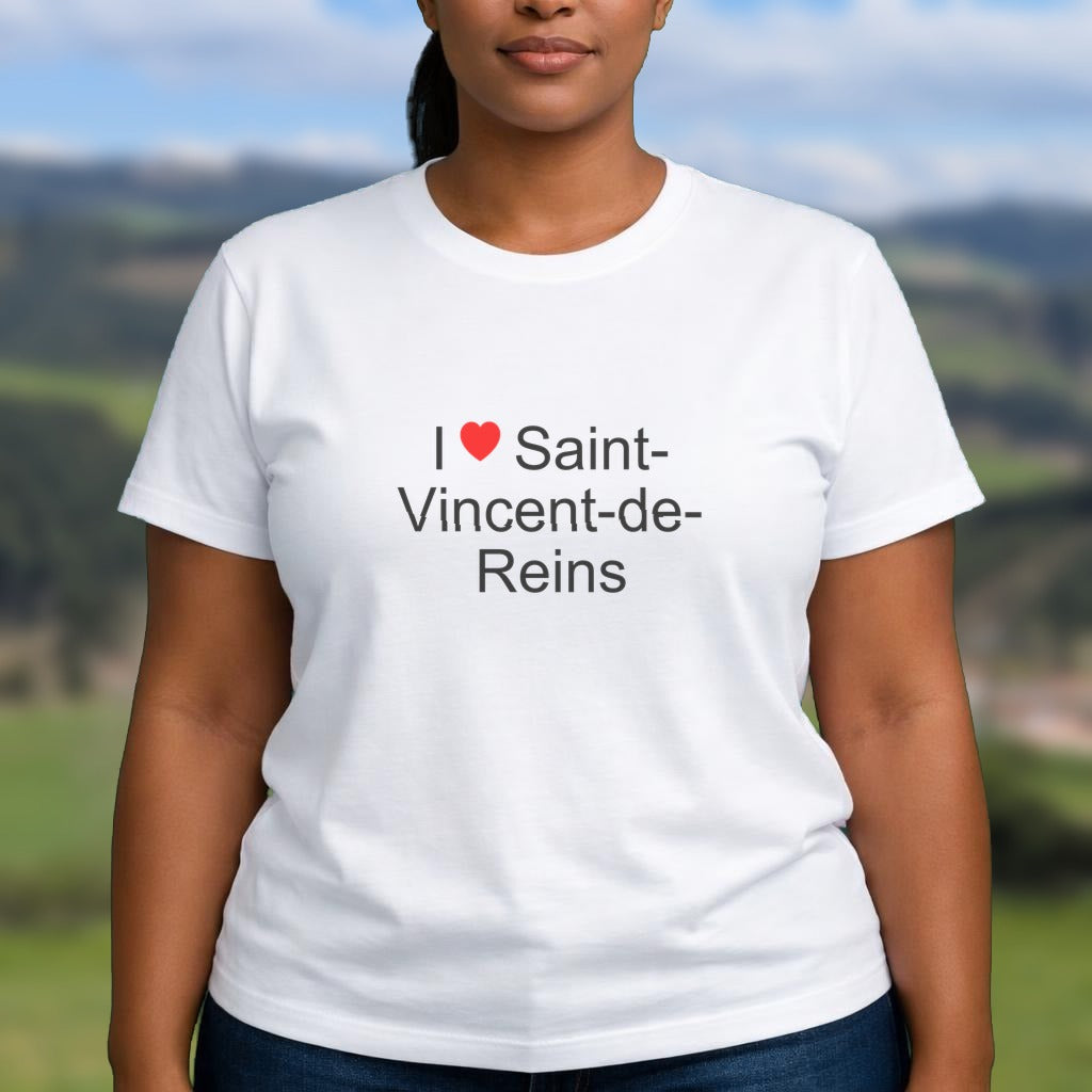 T-shirt I love saint-vincent-de-reins