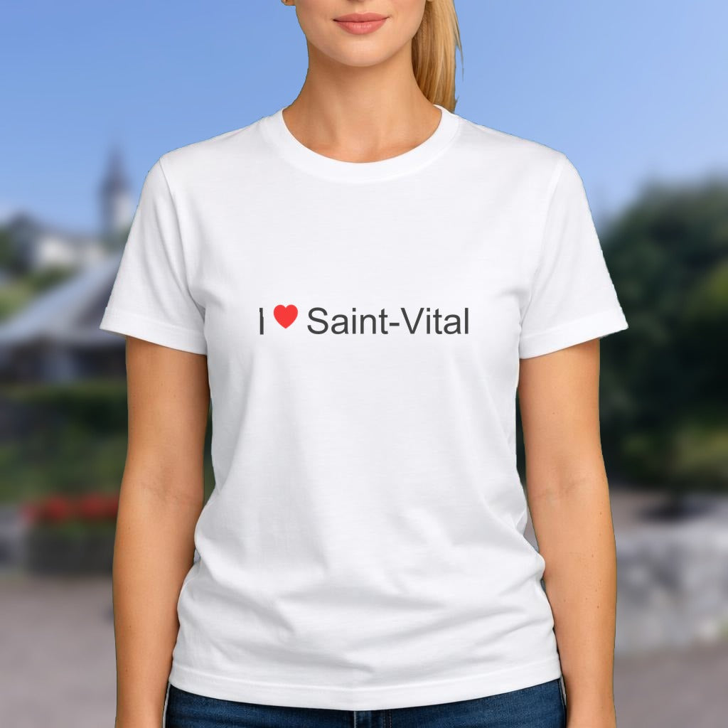 T-shirt I love saint-vital