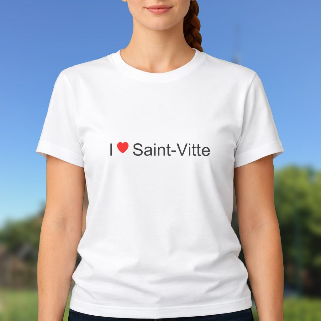 T-shirt I love saint-vitte