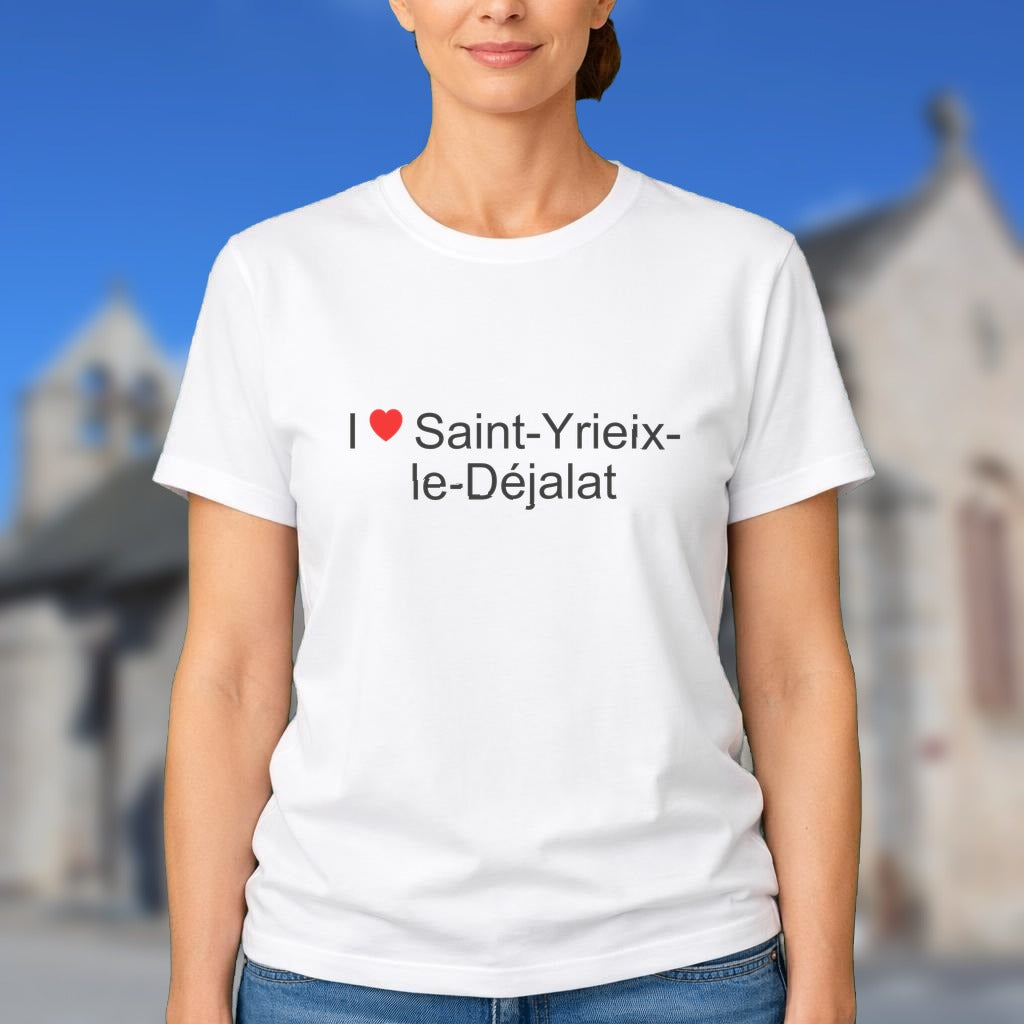 T-shirt I love saint-yrieix-le-déjalat