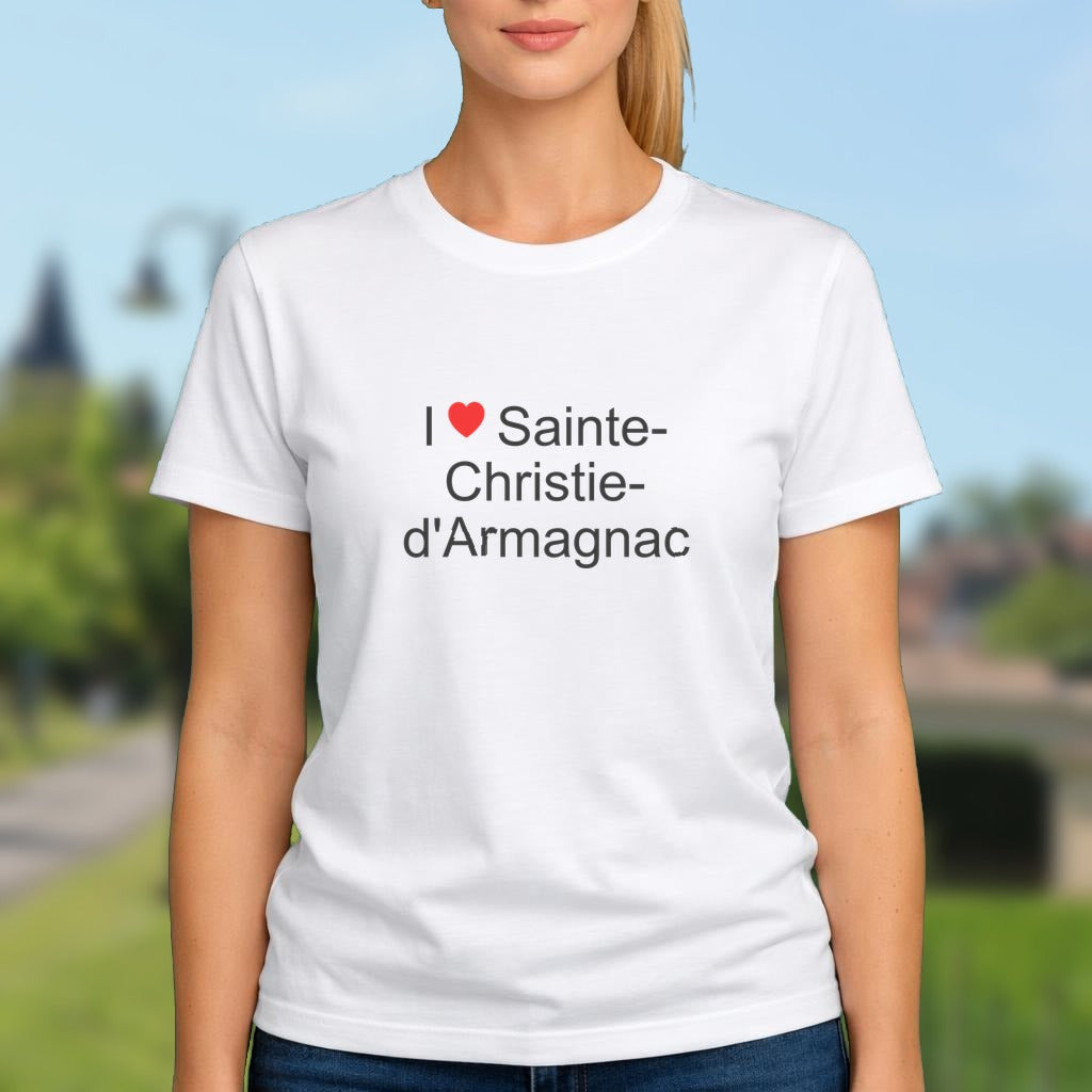 T-shirt I love sainte-christie-d'armagnac