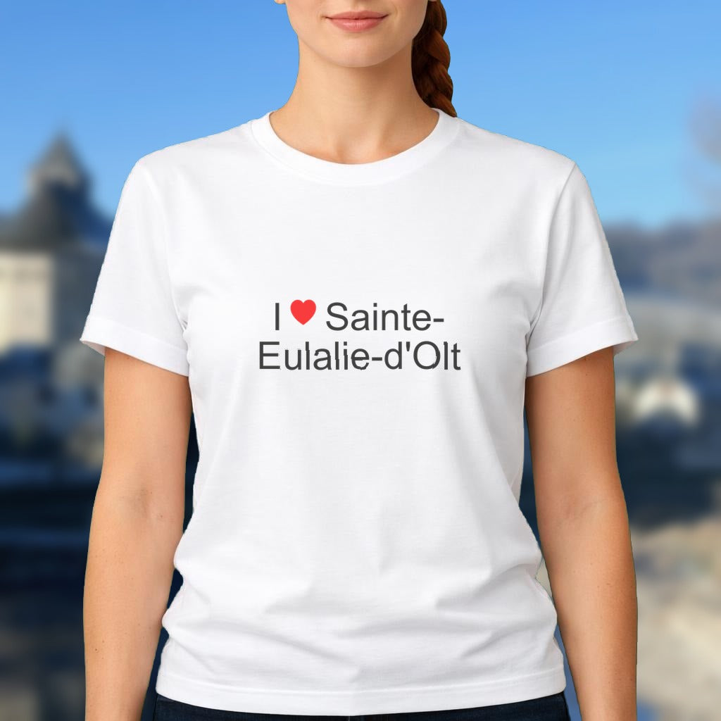 T-shirt I love sainte-eulalie-d'olt