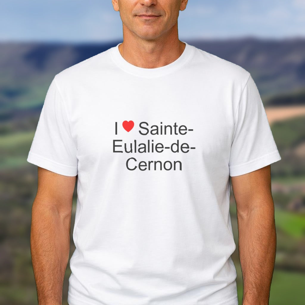 T-shirt I love sainte-eulalie-de-cernon