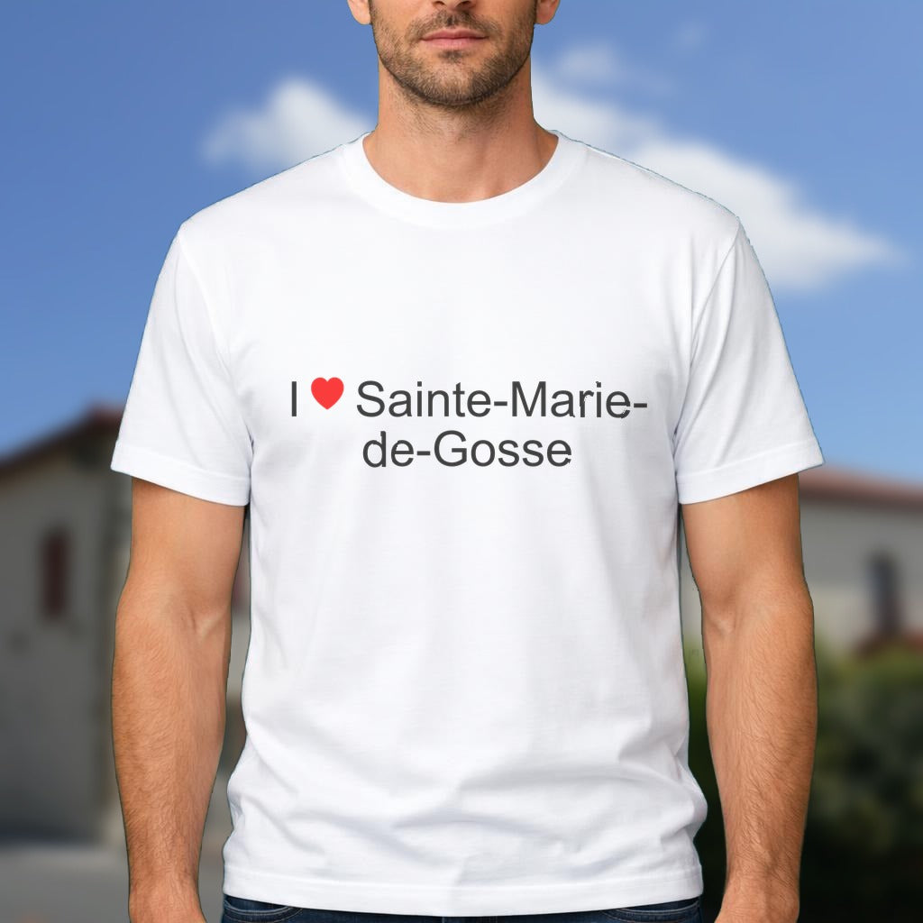 T-shirt I love sainte-marie-de-gosse