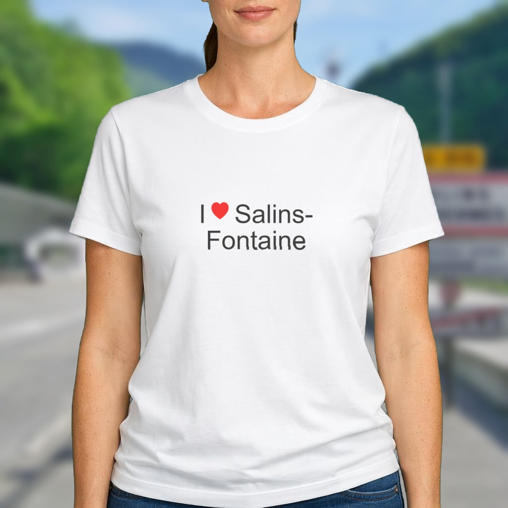 T-shirt I love salins-fontaine