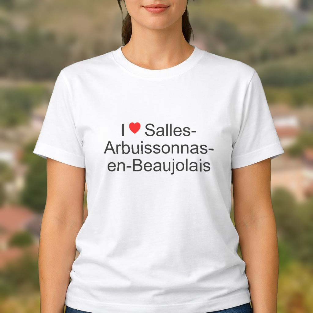 T-shirt I love salles-arbuissonnas-en-beaujolais