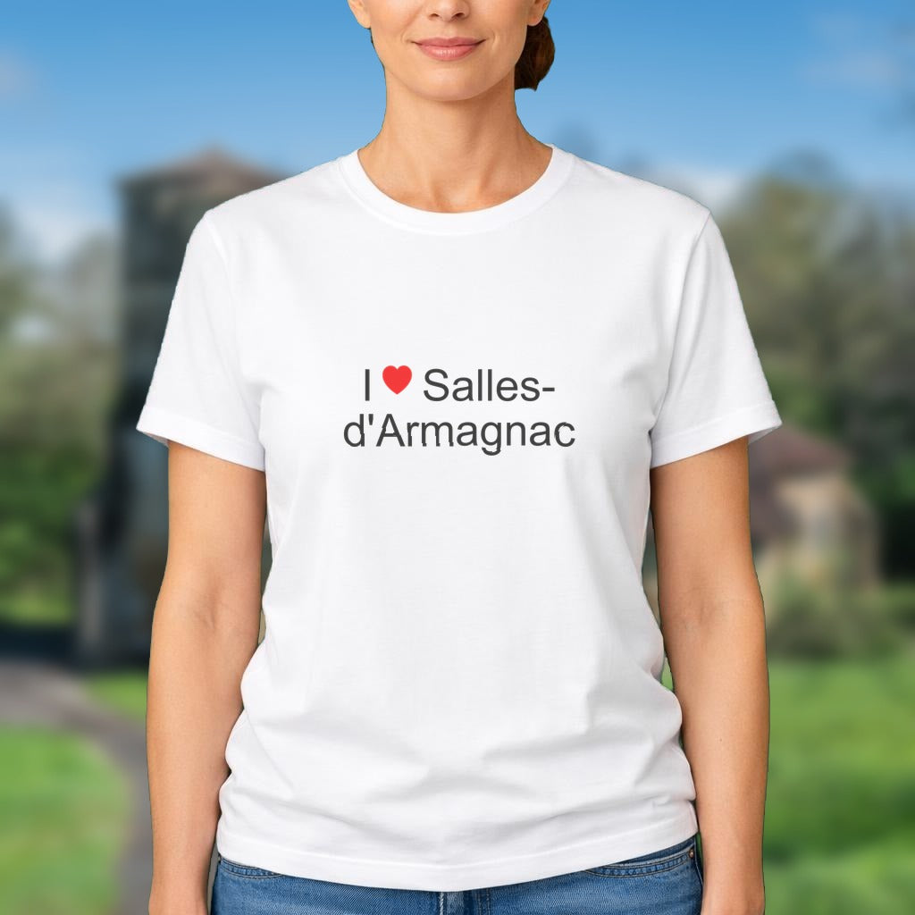 T-shirt I love salles-d'armagnac