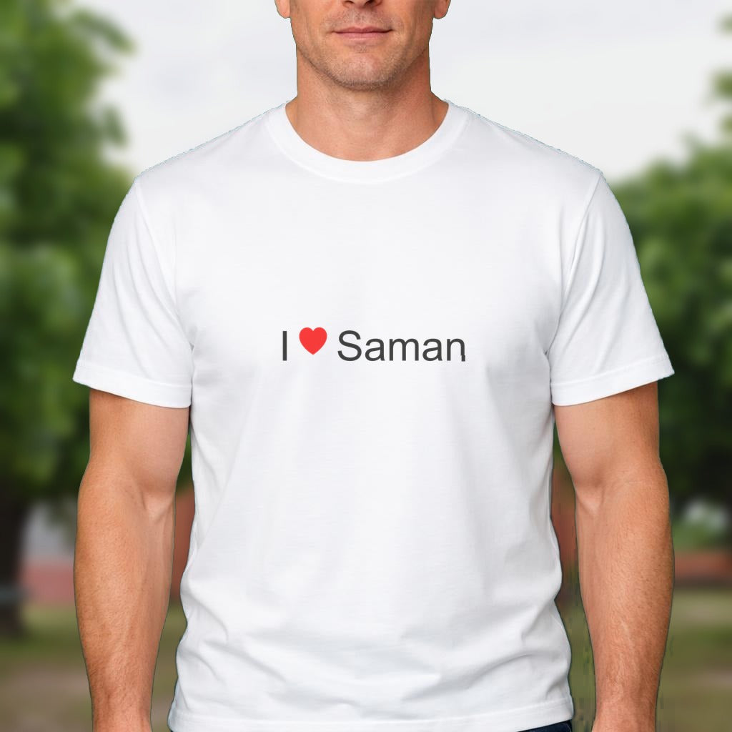 T-shirt I love saman