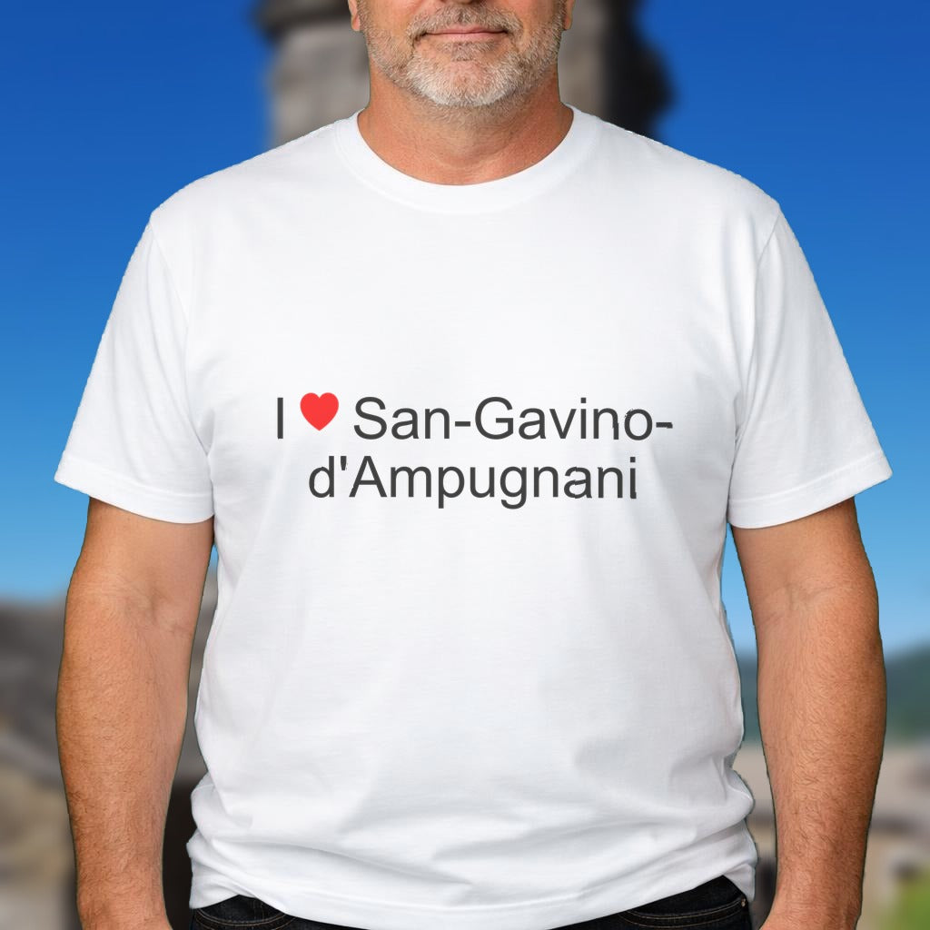 T-shirt I love san-gavino-d'ampugnani