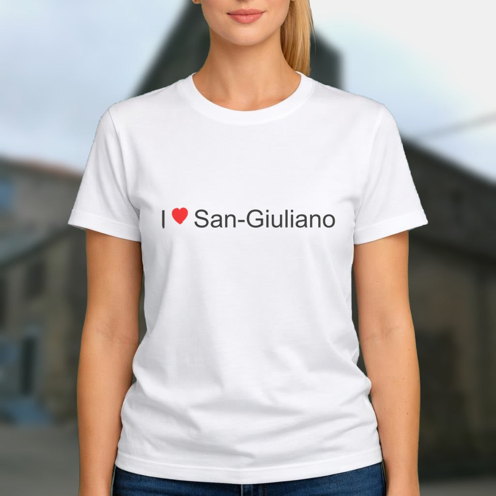 T-shirt I love san-giuliano