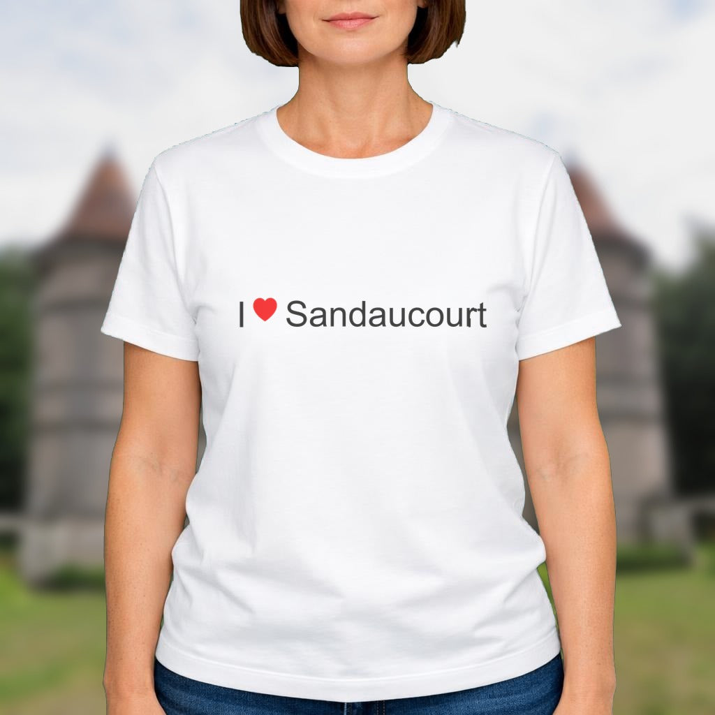 T-shirt I love sandaucourt