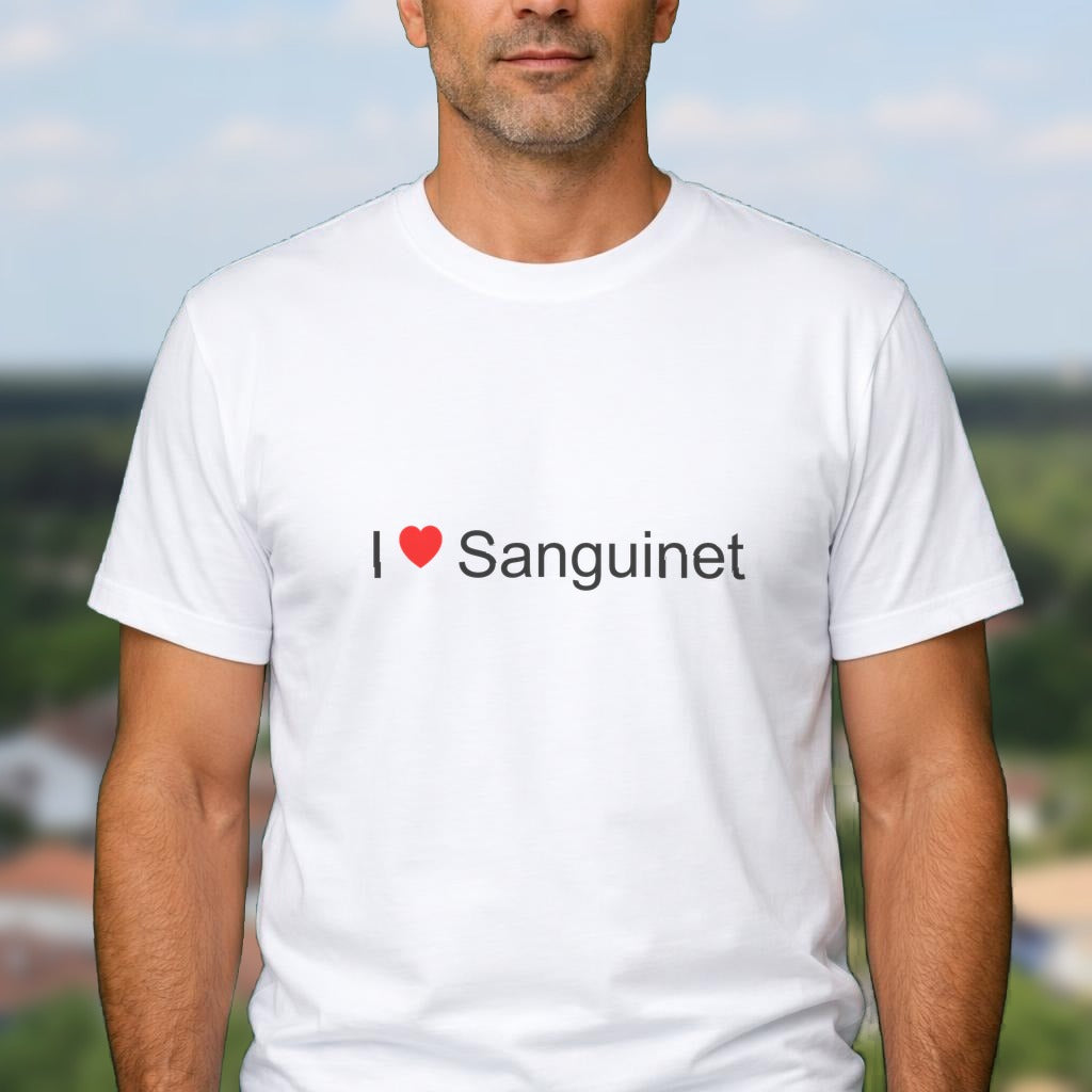 T-shirt I love sanguinet