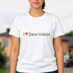 T-shirt I love sans-vallois