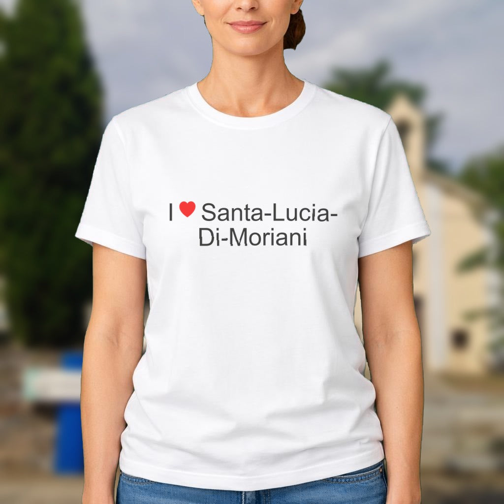 T-shirt I love santa-lucia-di-moriani