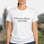 T-shirt I love santa-maria-figaniella