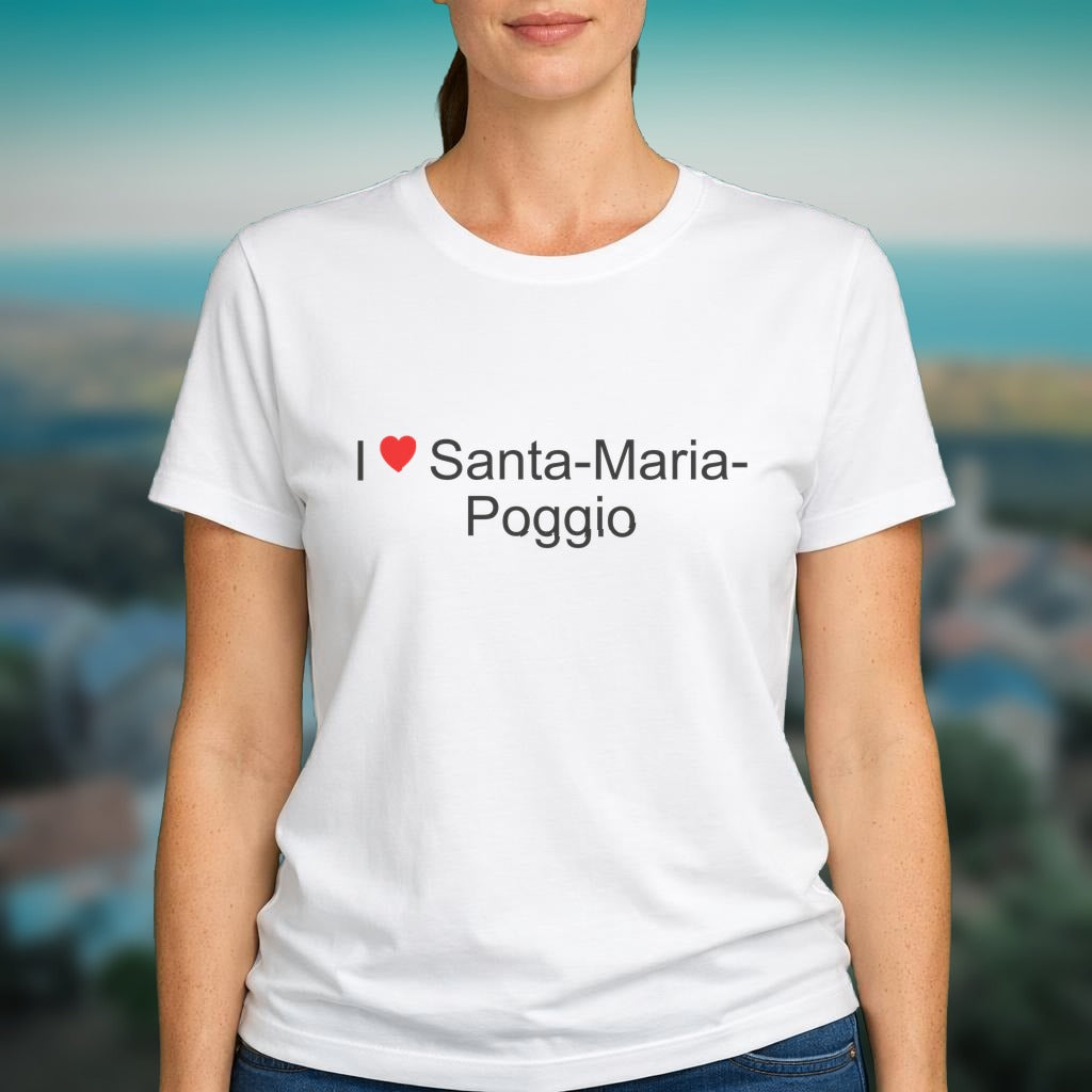 T-shirt I love santa-maria-poggio