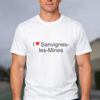 T-shirt I love sanvignes-les-mines