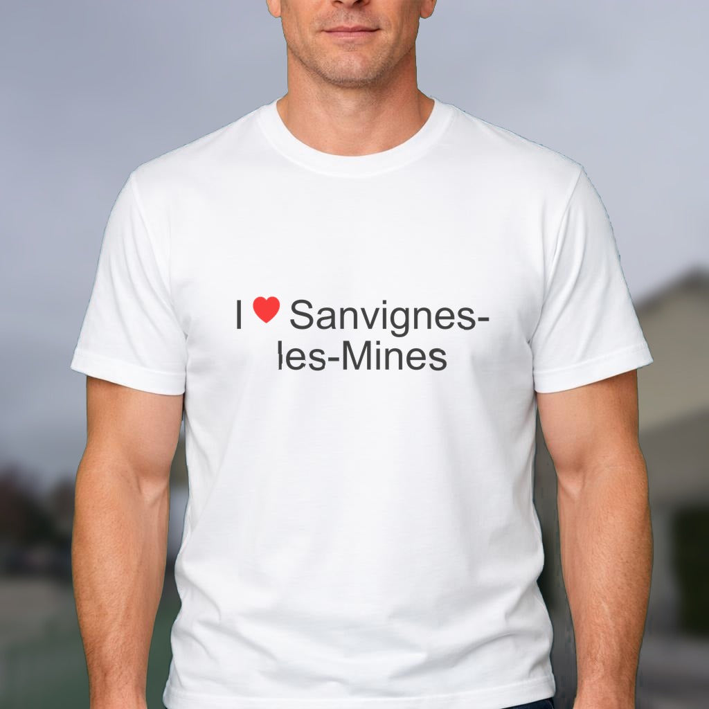 T-shirt I love sanvignes-les-mines