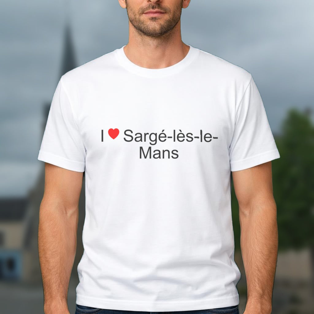 T-shirt I love sargé-lès-le-mans