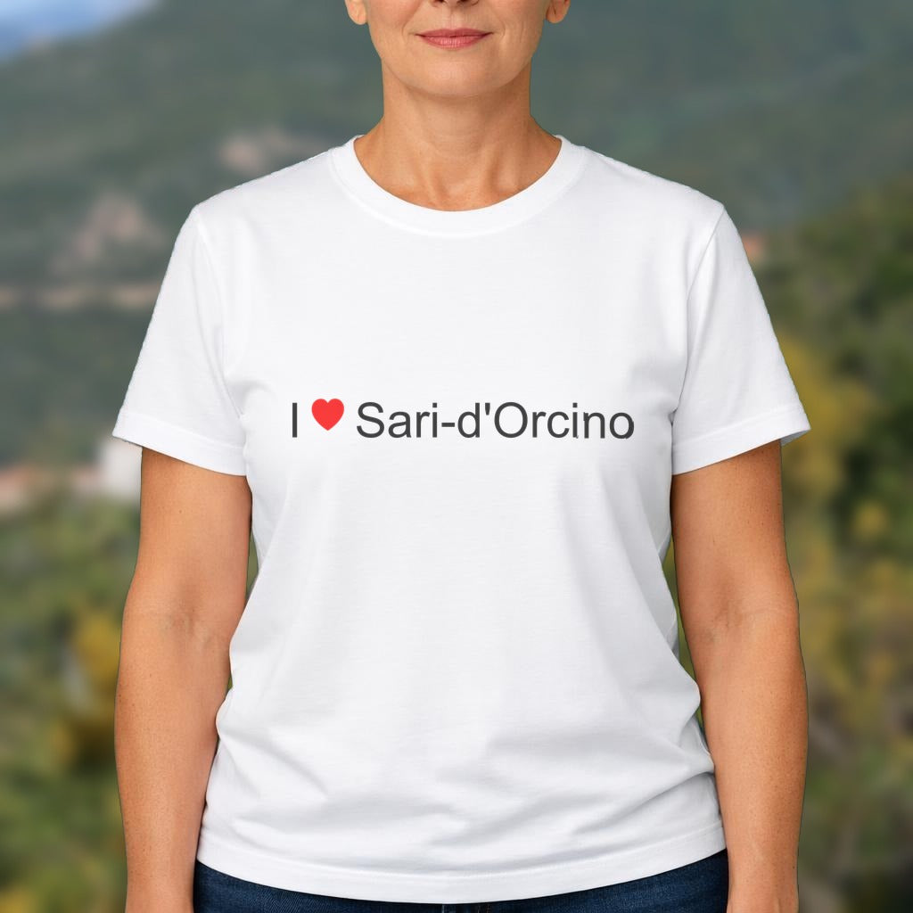 T-shirt I love sari-d'orcino