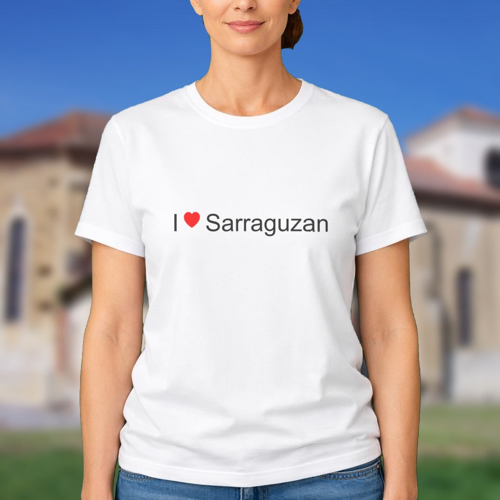 T-shirt I love sarraguzan