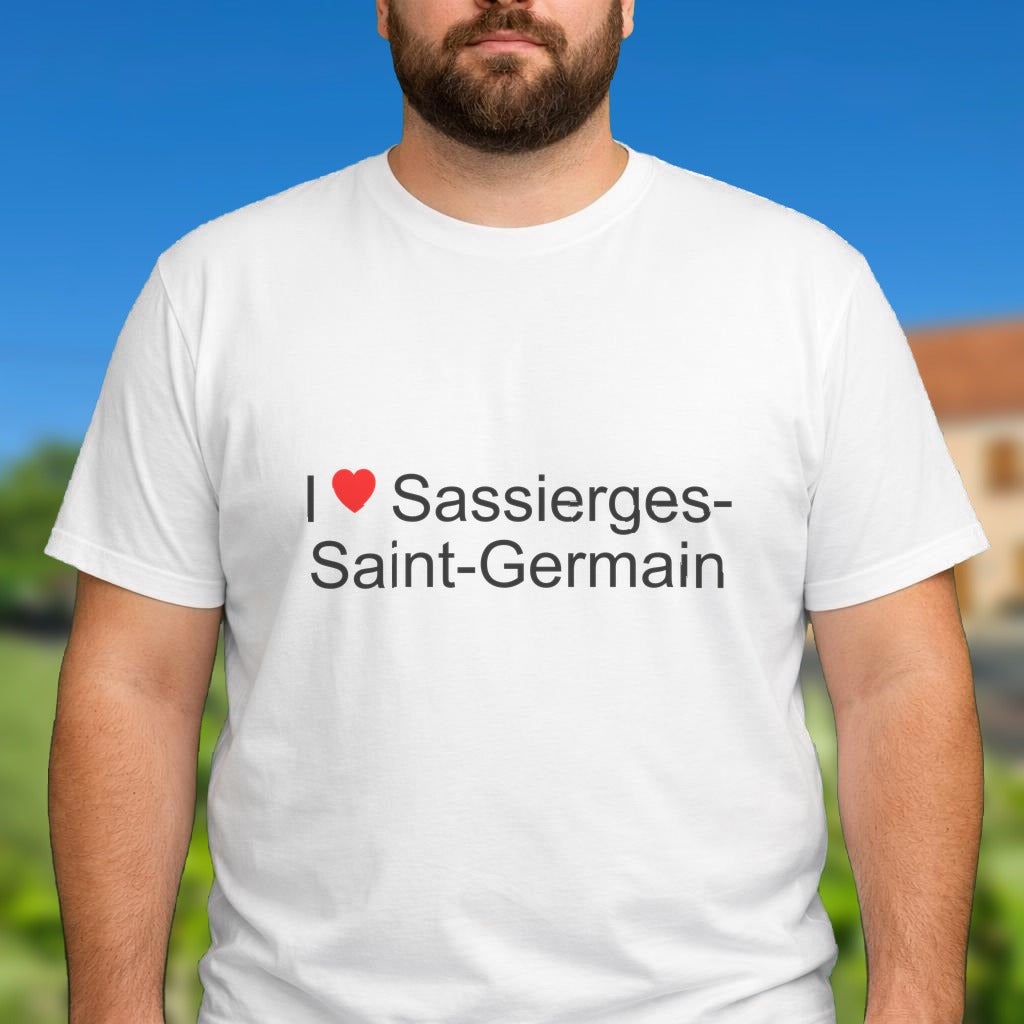 T-shirt I love sassierges-saint-germain