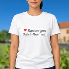 T-shirt I love sassierges-saint-germain