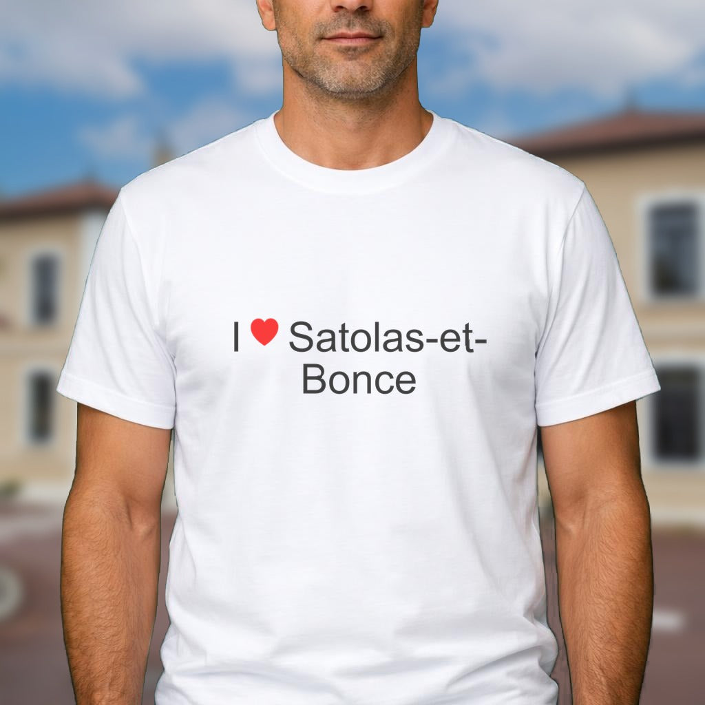 T-shirt I love satolas-et-bonce
