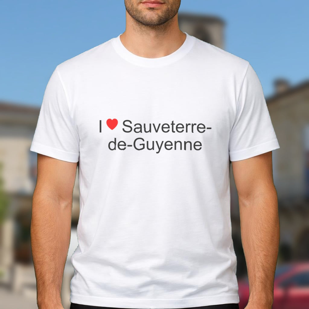T-shirt I love sauveterre-de-guyenne