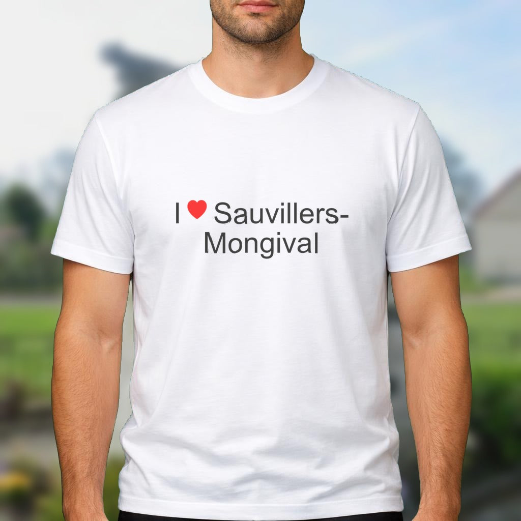 T-shirt I love sauvillers-mongival