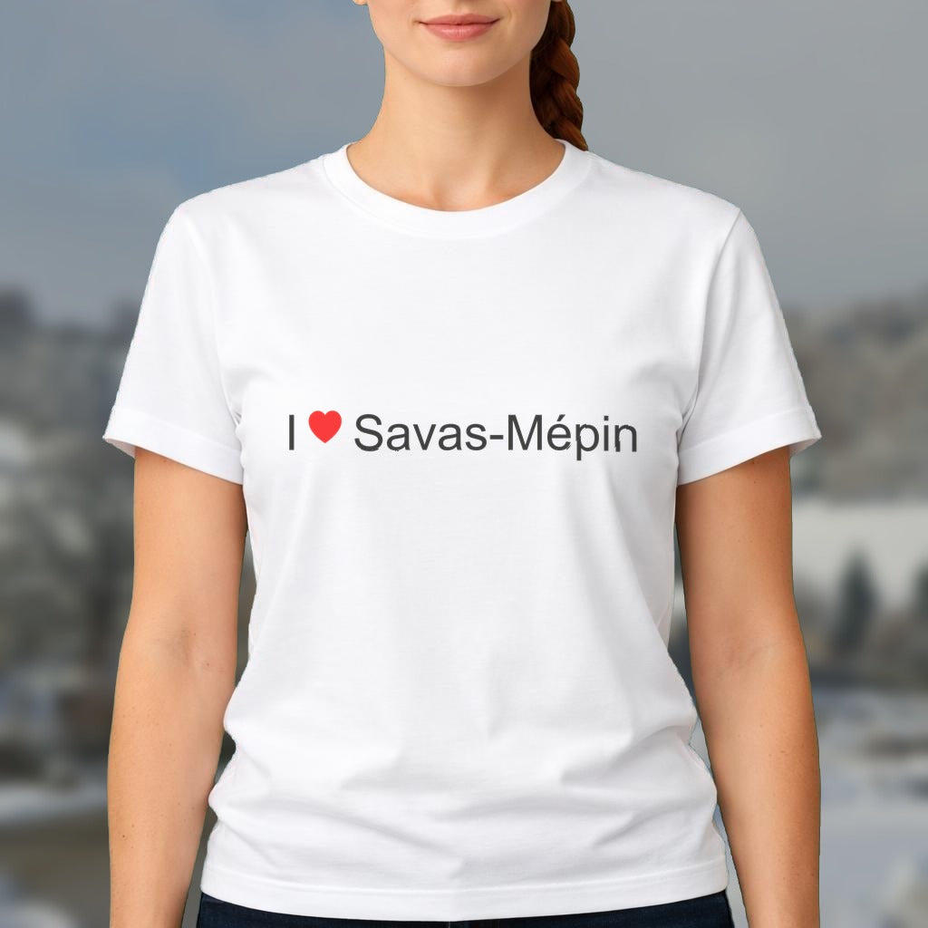 T-shirt I love savas-mépin