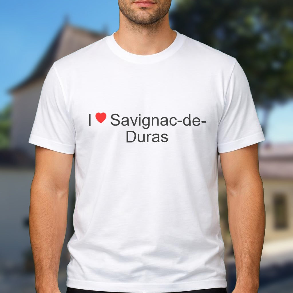 T-shirt I love savignac-de-duras