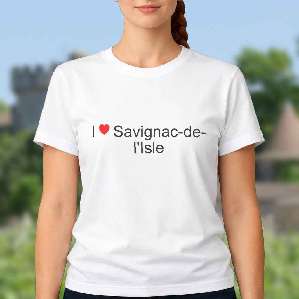 T-shirt I love savignac-de-l'isle