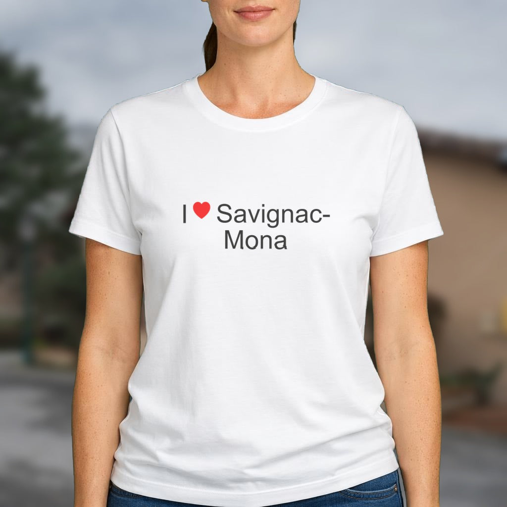 T-shirt I love savignac-mona