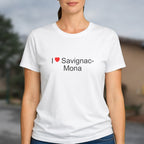 T-shirt I love savignac-mona